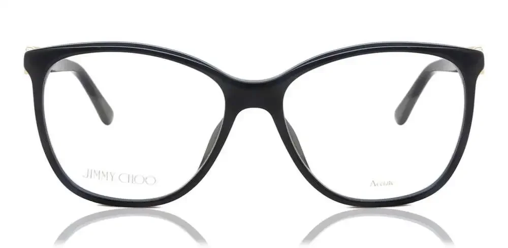 Jimmy Choo JC318/G 807 Black Cat-Eye Eyeglass Frames